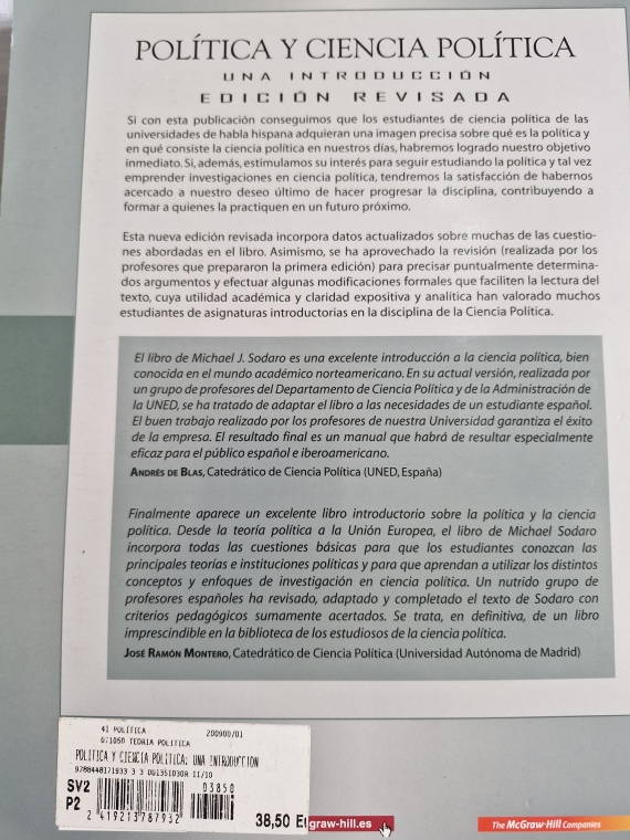 Política y Cienca Politica Una Introducción